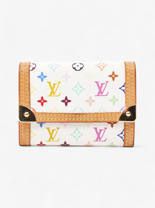 Louis Vuitton Porte Monnaie Monogram Multicolour / White Canvas