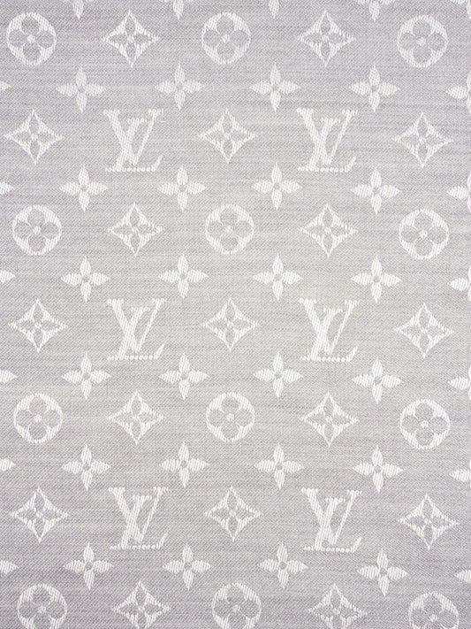 Louis Vuitton Classic Shawl Monogram Grey Silk