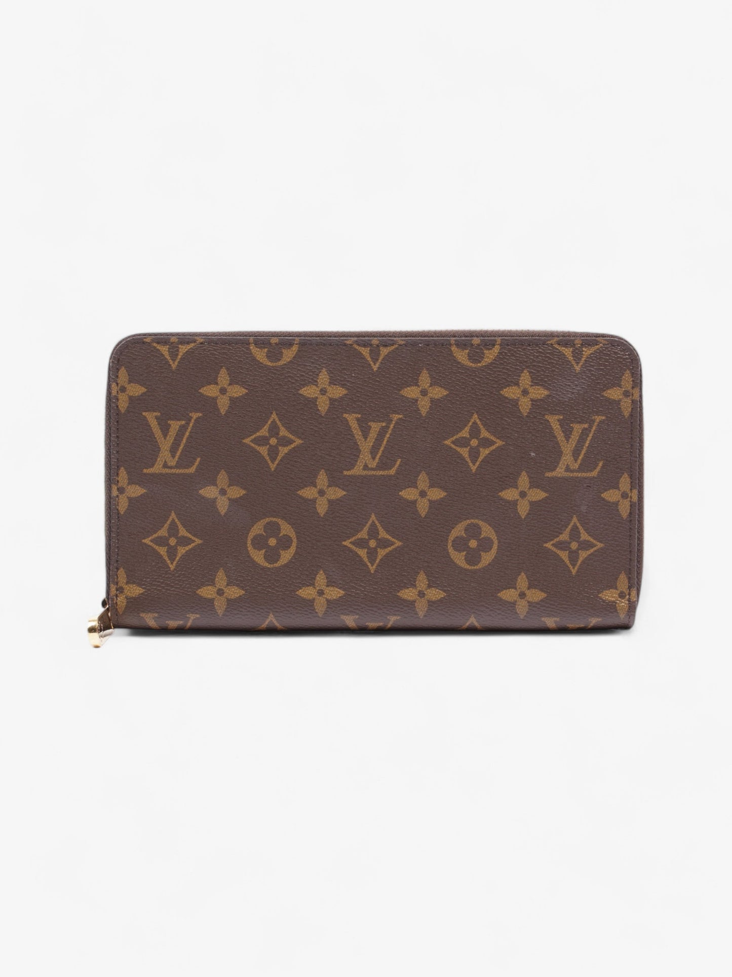 Louis Vuitton Zippy Organiser Zip Round Wallet Monogram / Gold Coated Canvas
