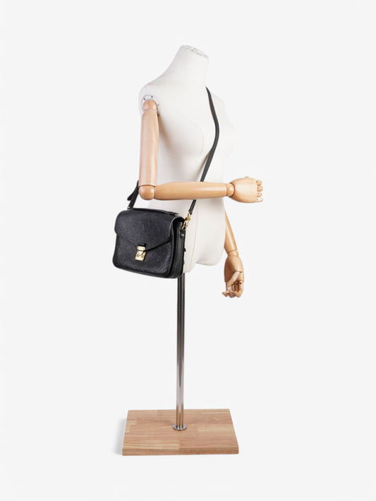 Louis Vuitton Pochette Metis Black Empreinte Leather