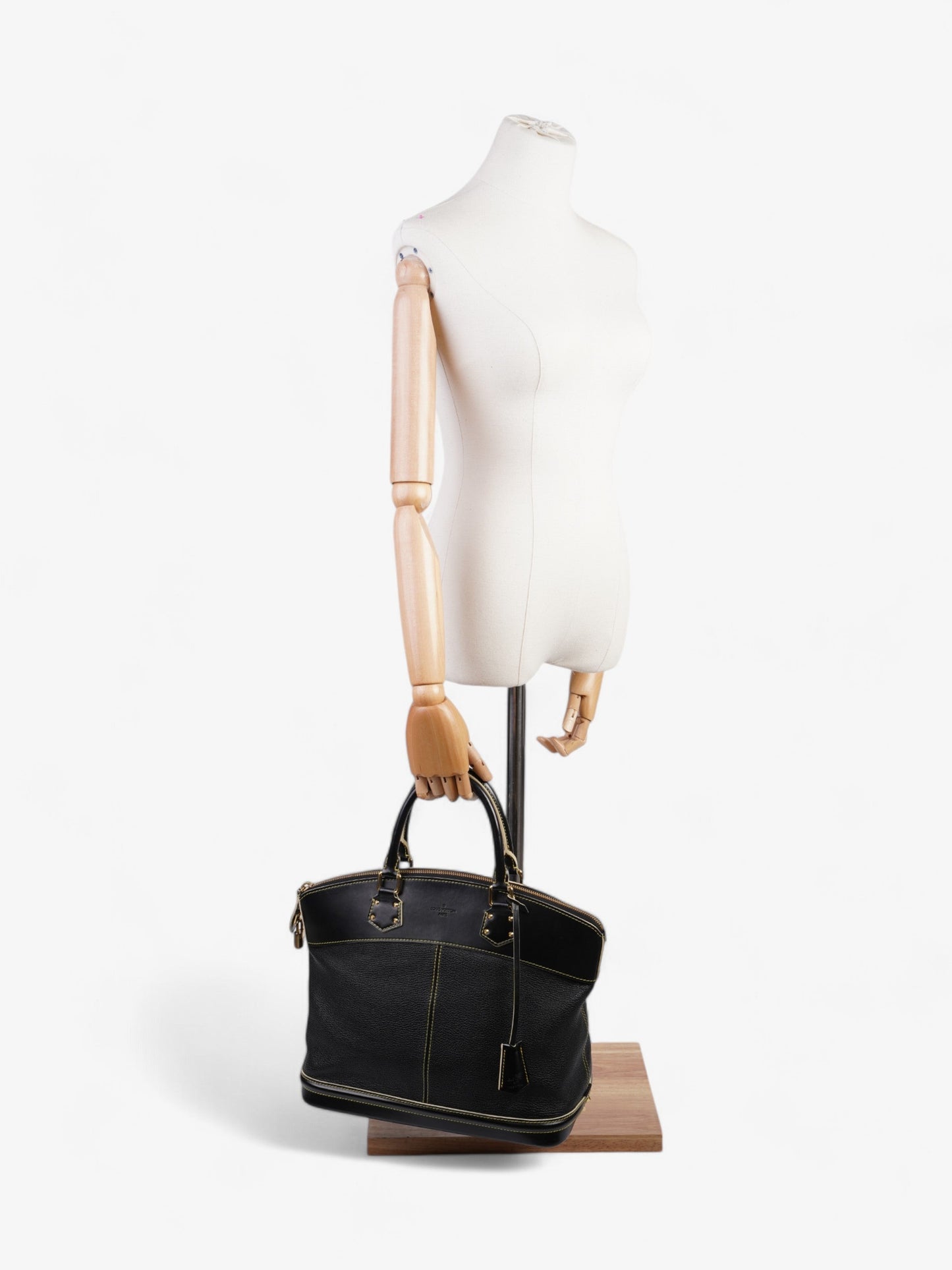 Louis Vuitton Lockit Black / Yellow Calfskin Leather PM