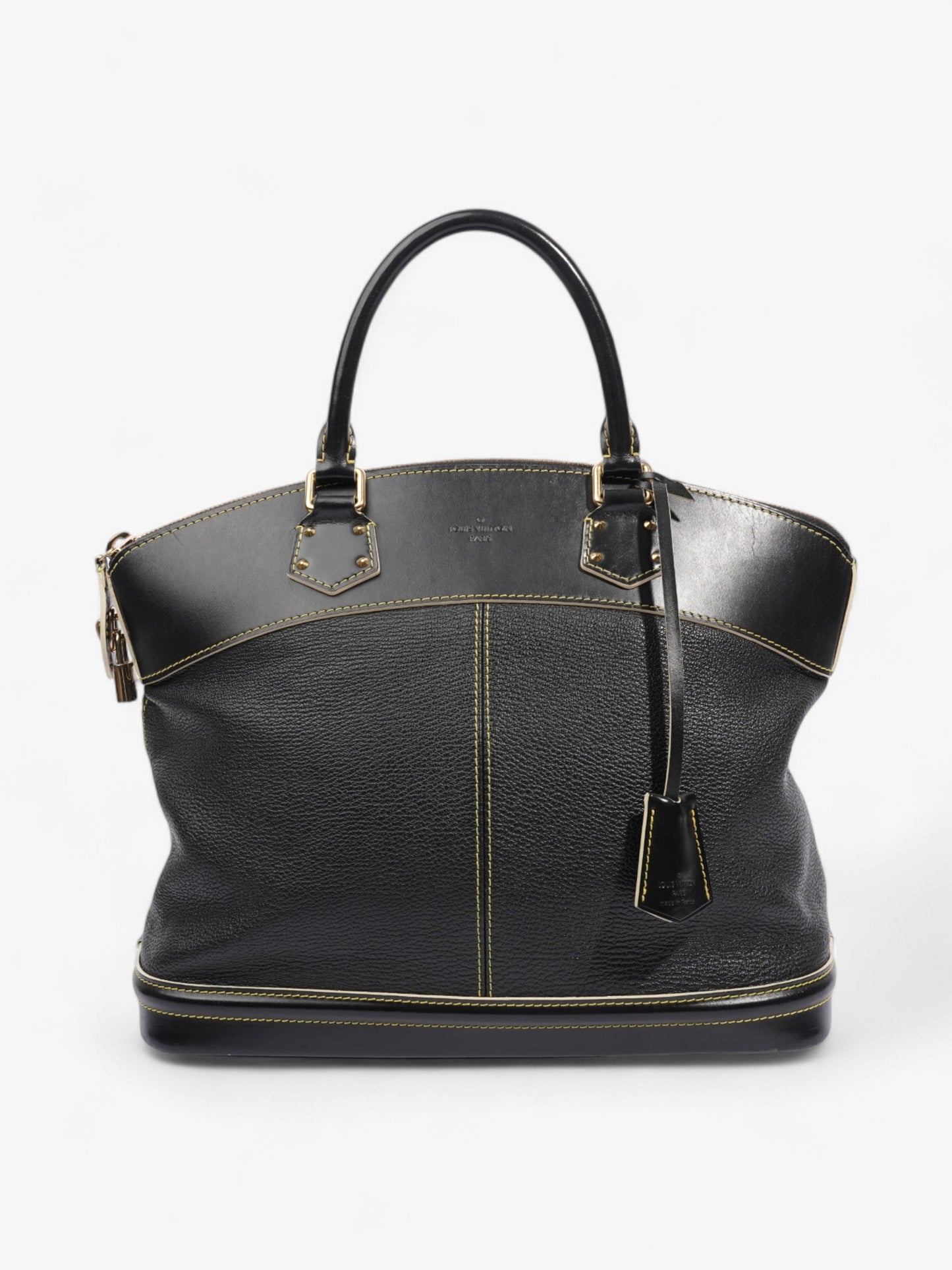 Louis Vuitton Lockit Black / Yellow Calfskin Leather PM