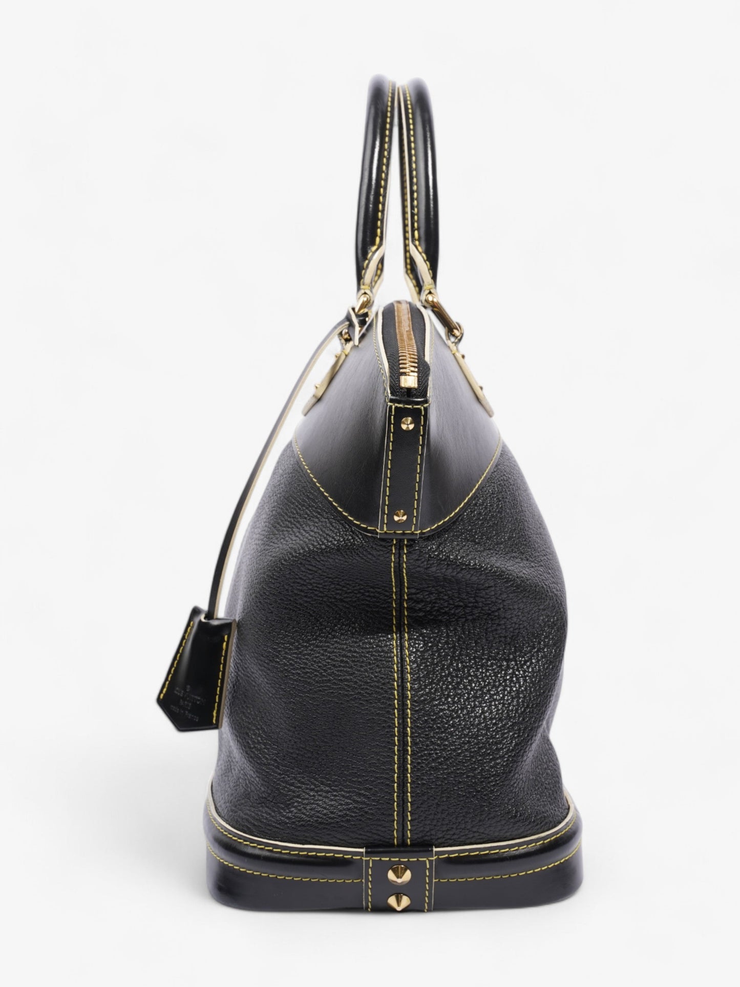 Louis Vuitton Lockit Black / Yellow Calfskin Leather PM