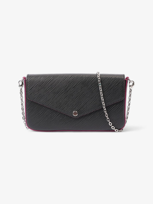 Louis Vuitton Pochette Felicie Black Epi Leather