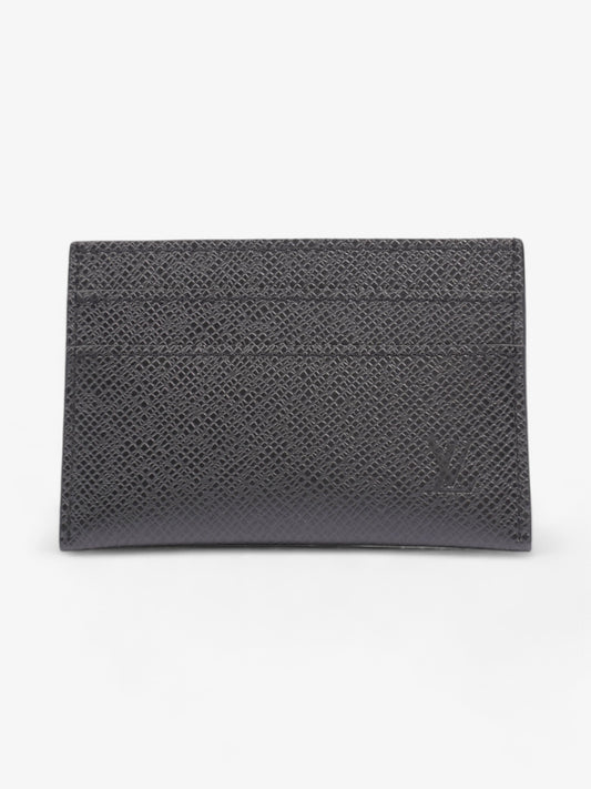 Louis Vuitton Porte Cartes Black Leather