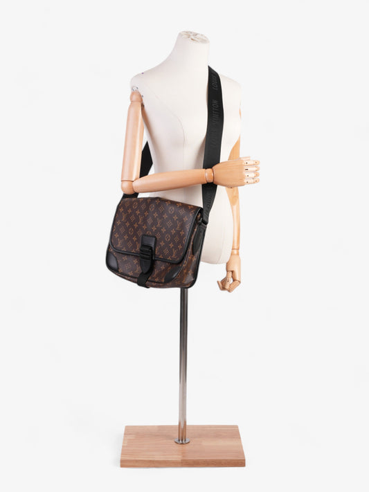 Louis Vuitton Macassar Archy Messenger Monogram / Black Coated Canvas MM