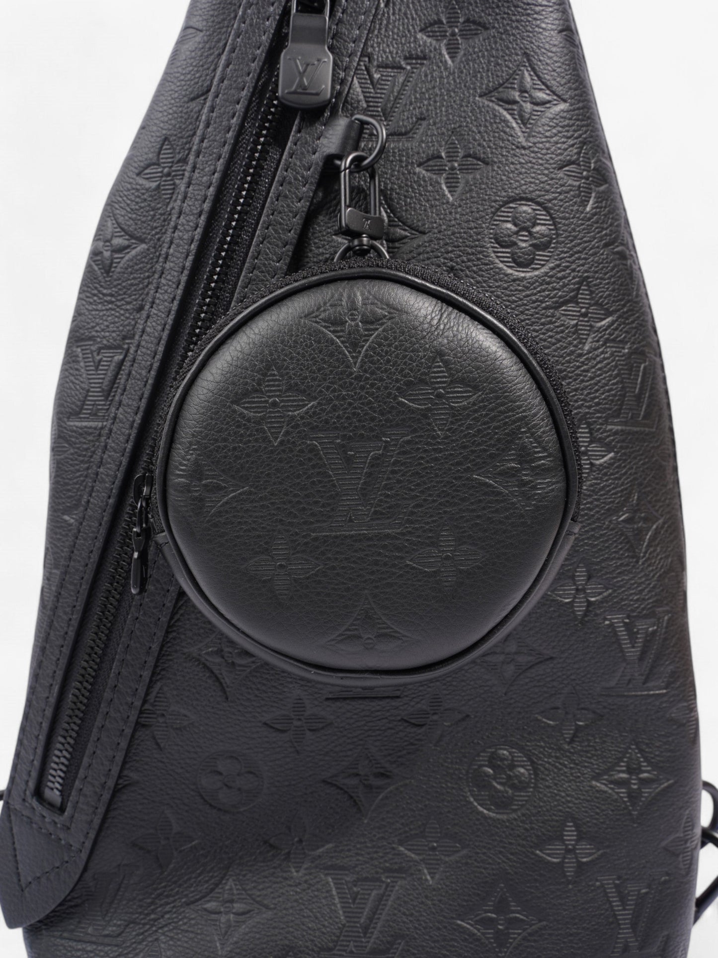 Louis Vuitton Duo Slingback Monogram Shadow Calfskin Leather