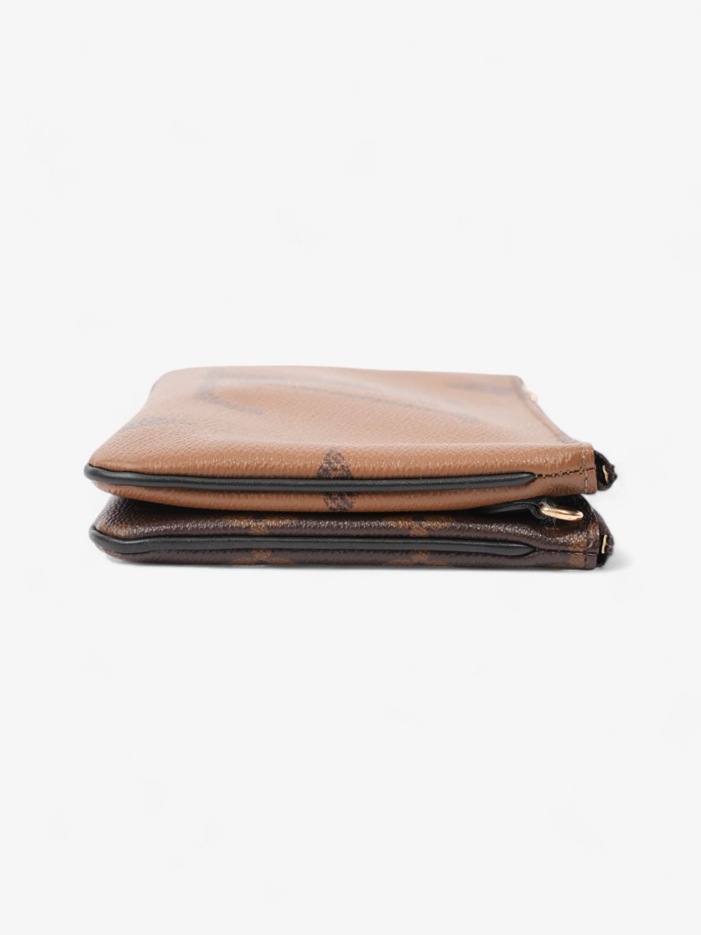 Louis Vuitton Double Zip Pochette Monogram / Reverse Monogram Coated Canvas