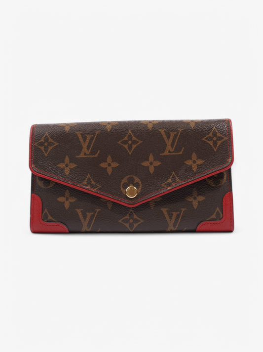 Louis Vuitton Sarah Wallet Monogram / Red Coated Canvas