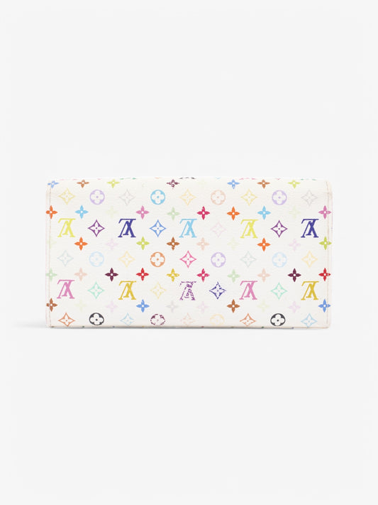 Louis Vuitton Sarah Wallet White / Multicolour Coated Canvas