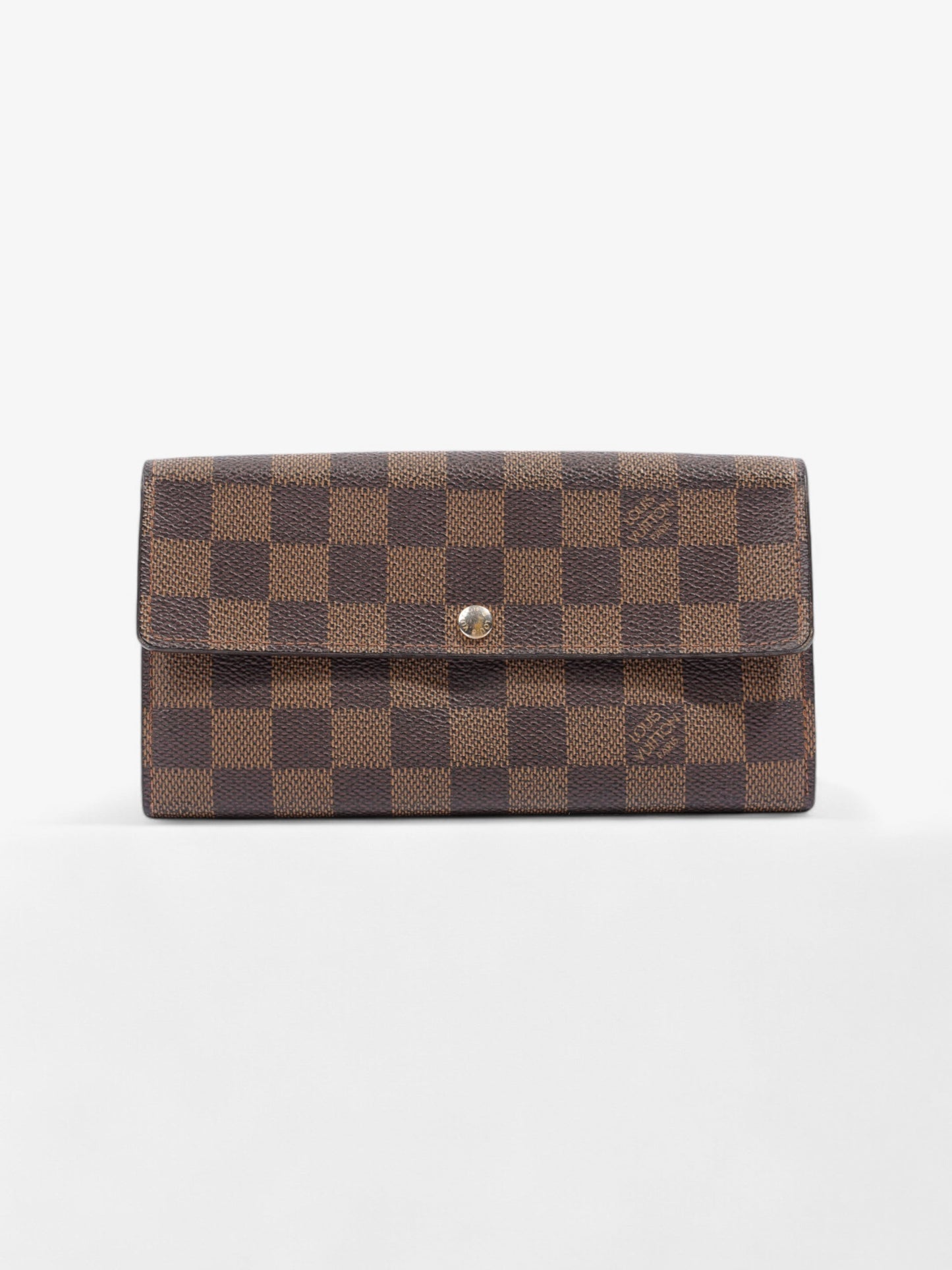 Louis Vuitton Sarah Wallet Damier Ebene Coated Canvas