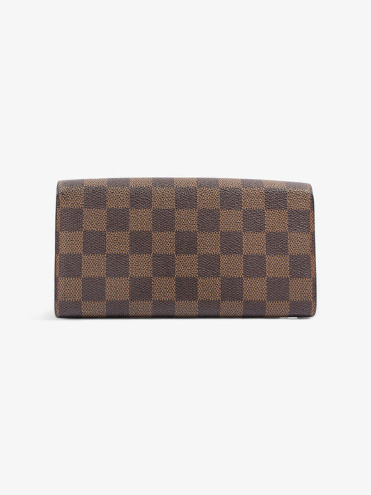 Louis Vuitton Sarah Wallet Damier Ebene Coated Canvas