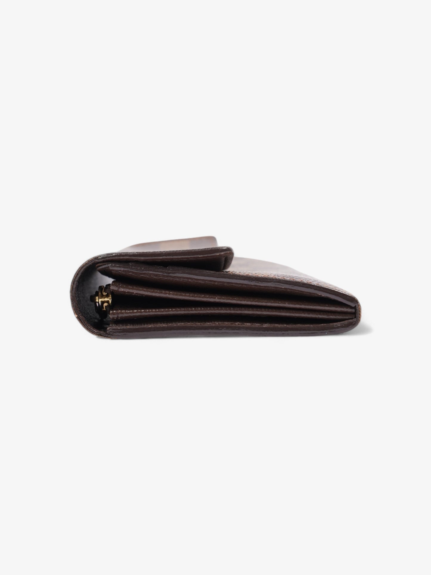 Louis Vuitton Sarah Wallet Damier Ebene Coated Canvas