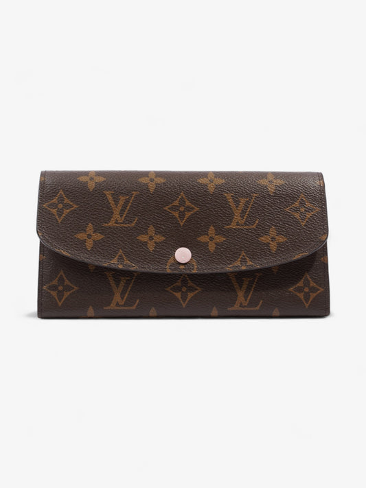 Louis Vuitton Emilie Wallet Monogram / Rose Ballerine Coated Canvas