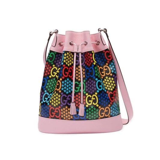 GUCCI PSYCHEDELIC BUCKET BAG PINK