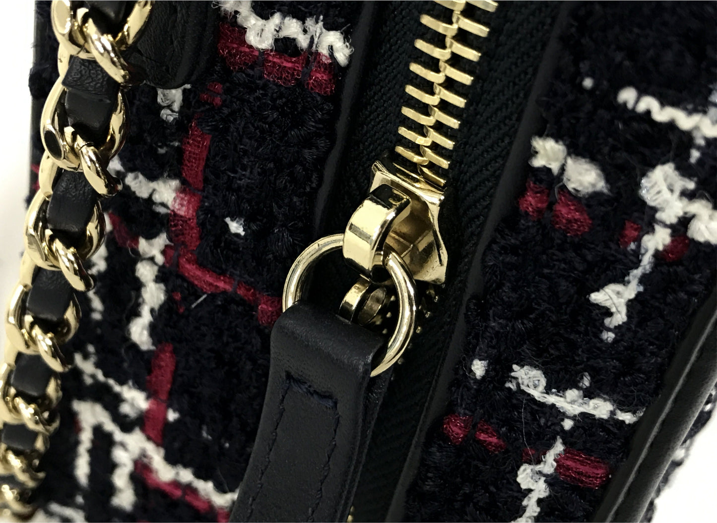 Chanel Quilted  Filigree Small Vanity Tweed Shoulder Bag