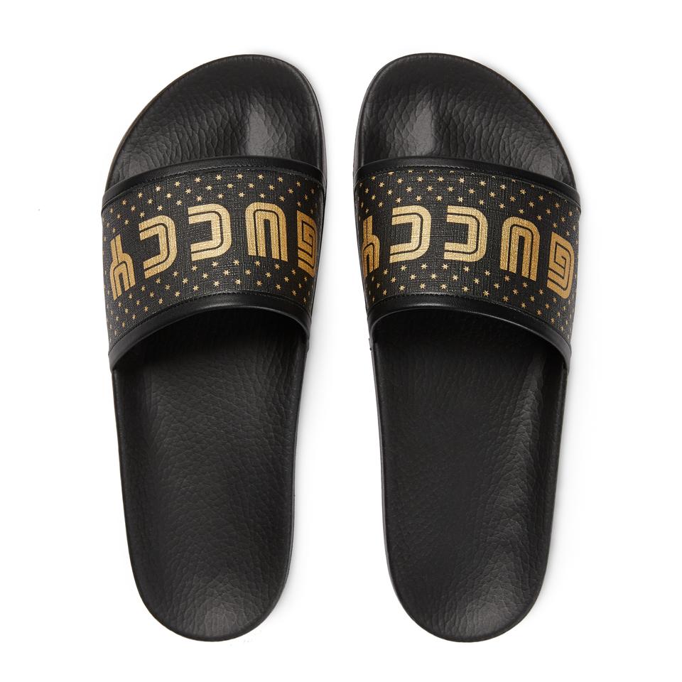 GUCCI SEGA® BLOCK LOGO PRINT SLIDES