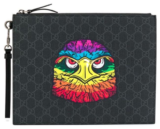 Gucci New Eagle Zip Pouch Wristlet