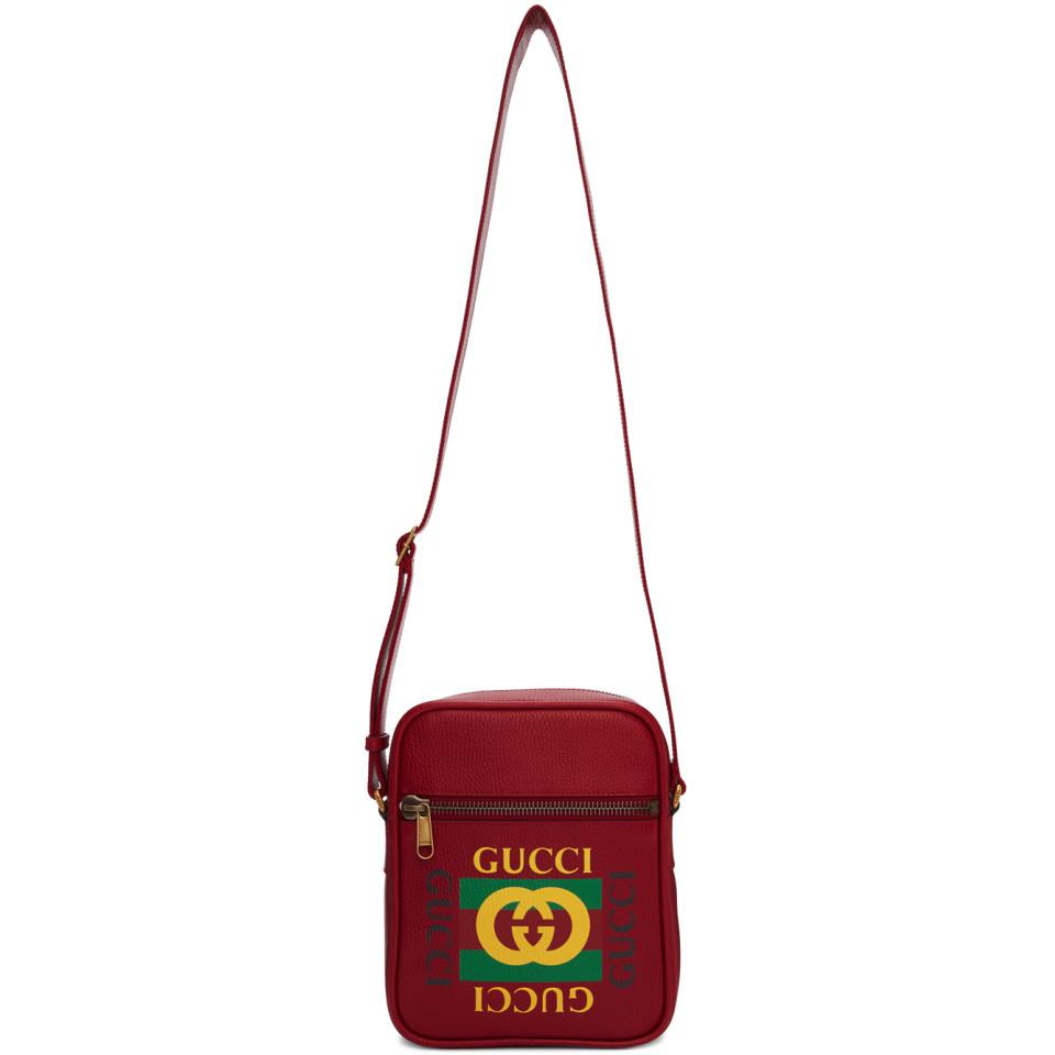 GUCCI LOGO MESSENGER BAG