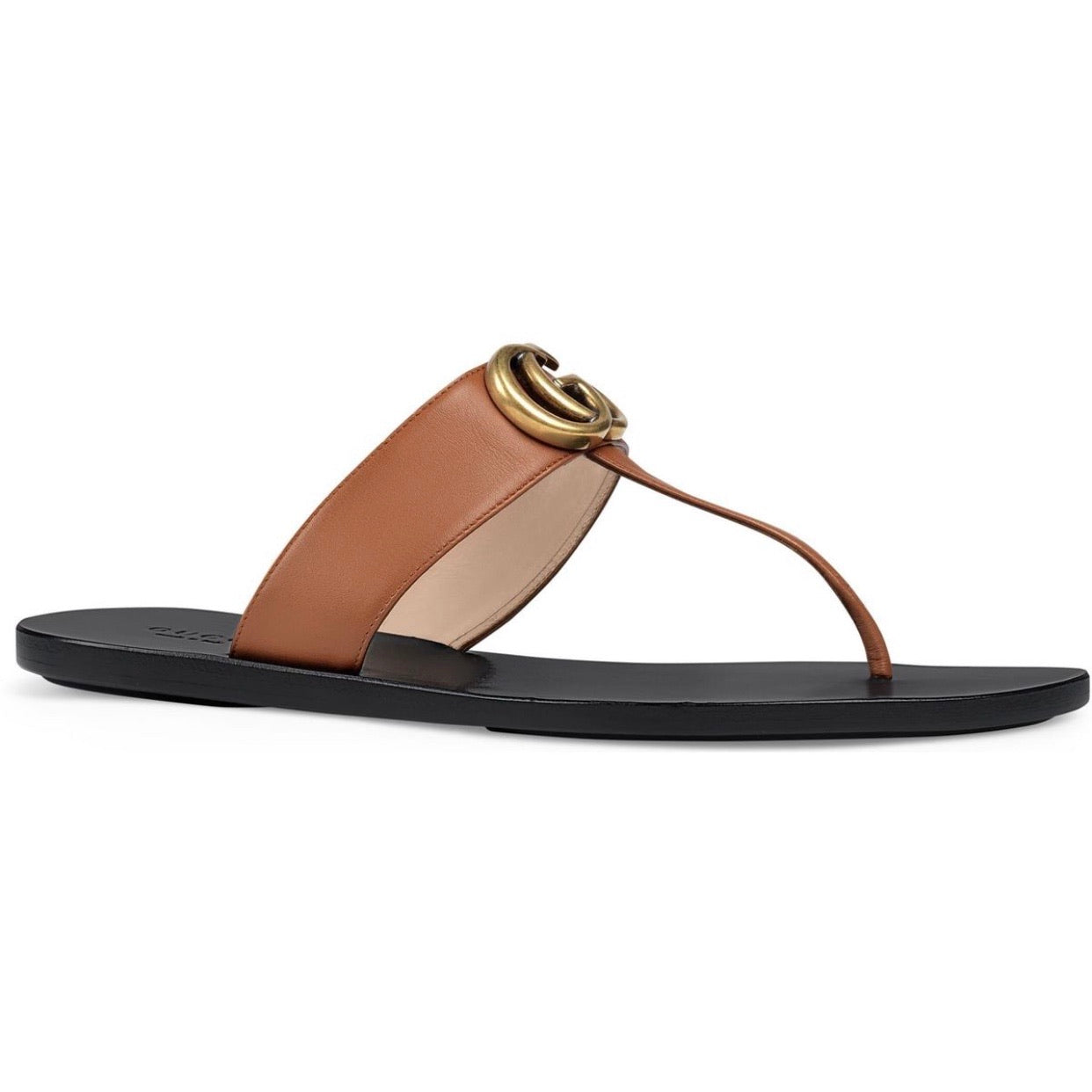 Gucci Thong Sandal Cognac
