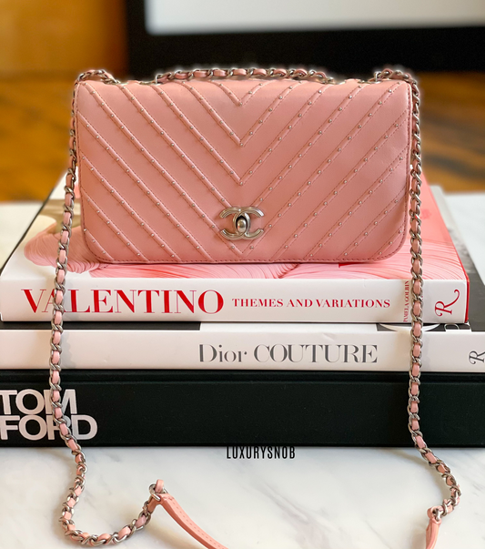 Chanel Embellished Pink bag