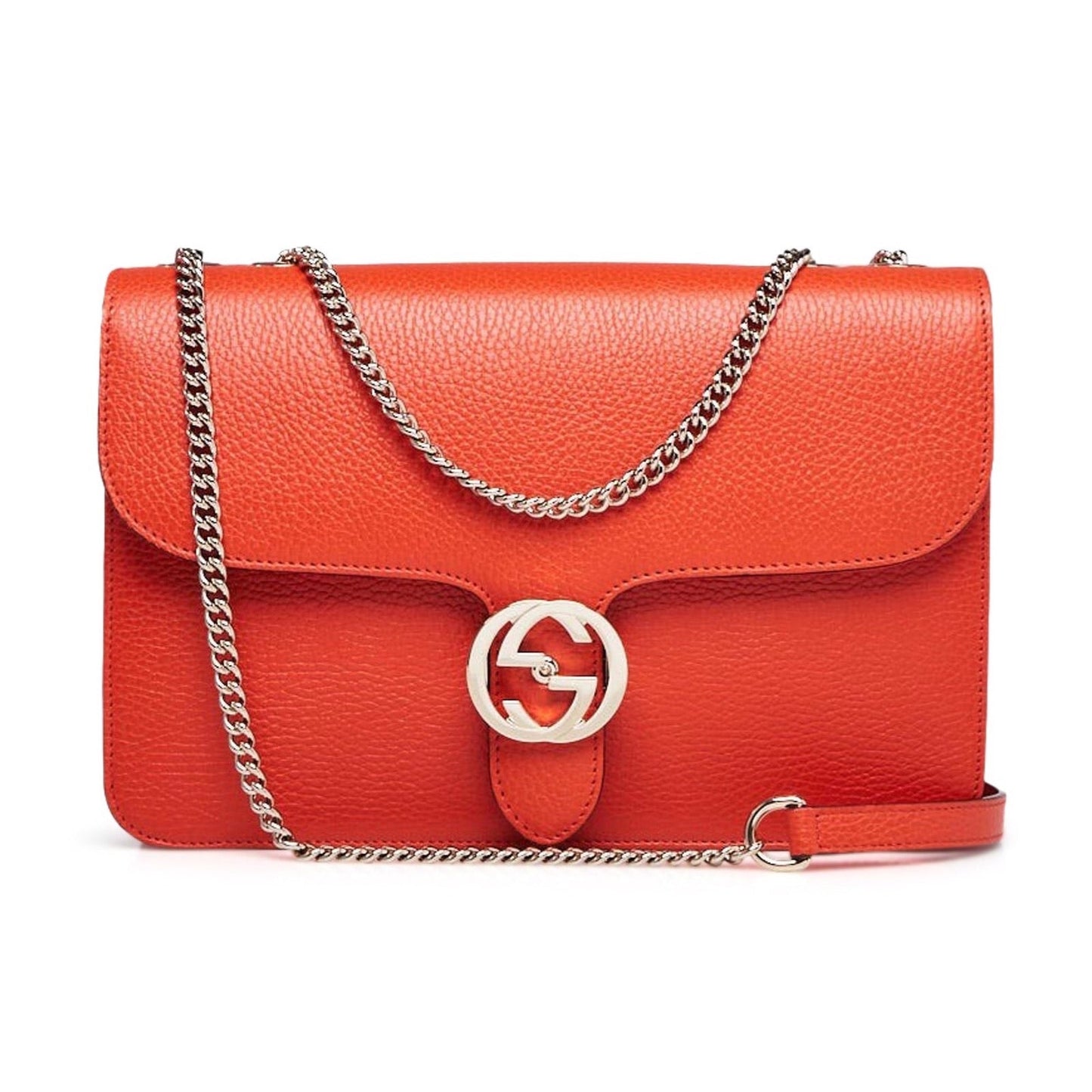 GUCCI MEDIUM INTERLOCKING G SHOULDER BAG