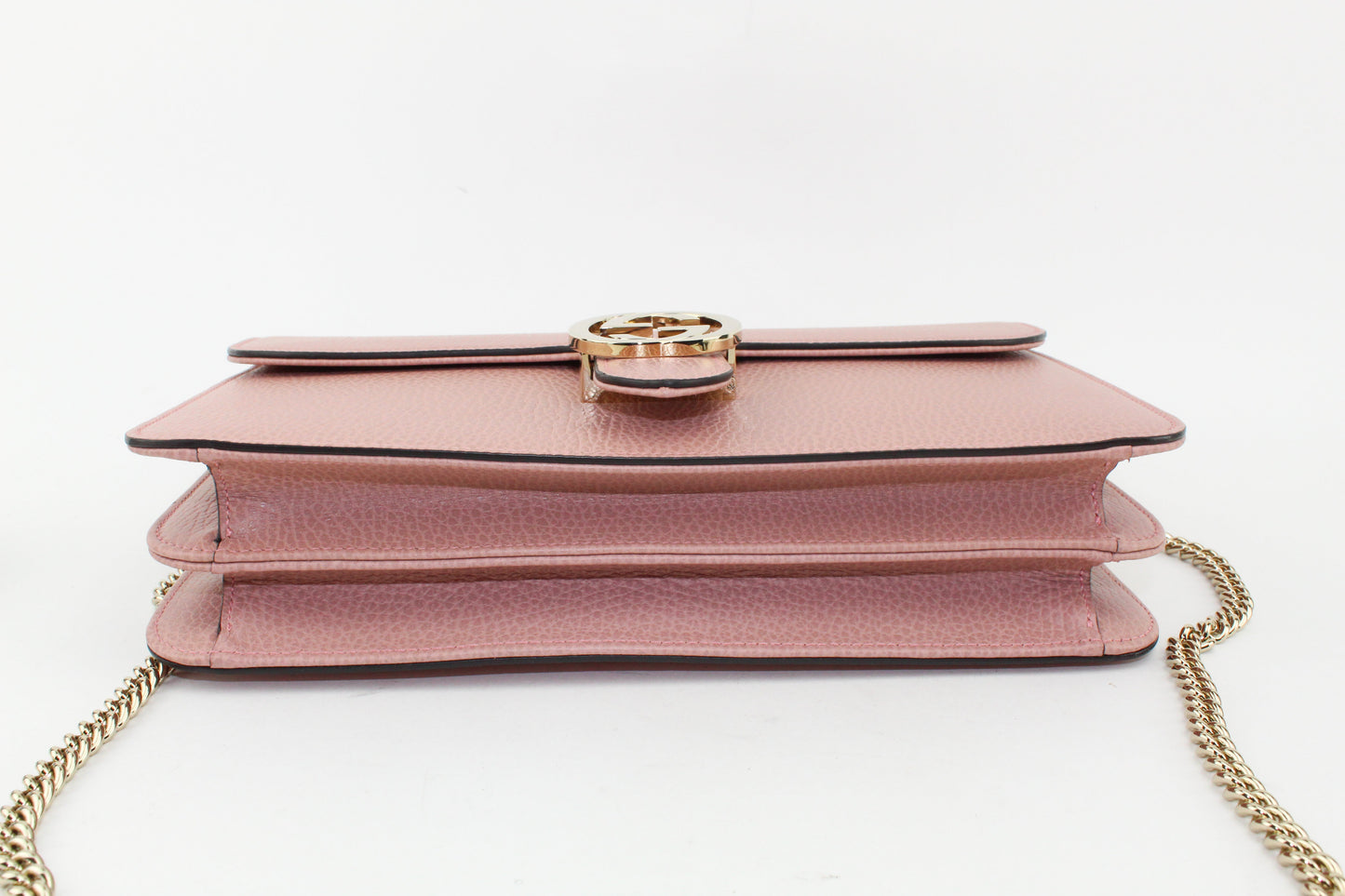GUCCI MEDIUM CALFSKIN INTERLOCKING G SHOULDER BAG