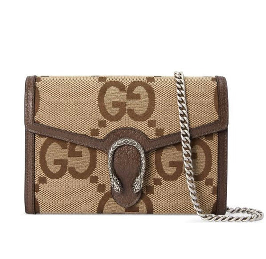Gucci Dionysus GG Jumbo Wallet on chain