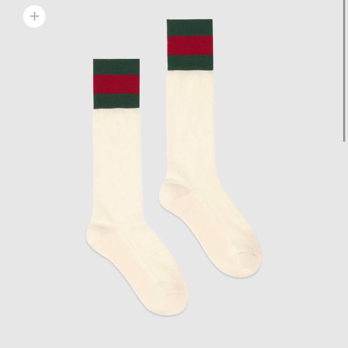 GUCCI SOCK WITH WEB SIZE MEDIUM