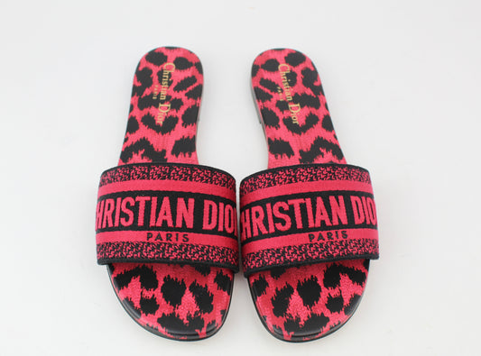 Dior D-Way Slides Rasberry Pop Mizza