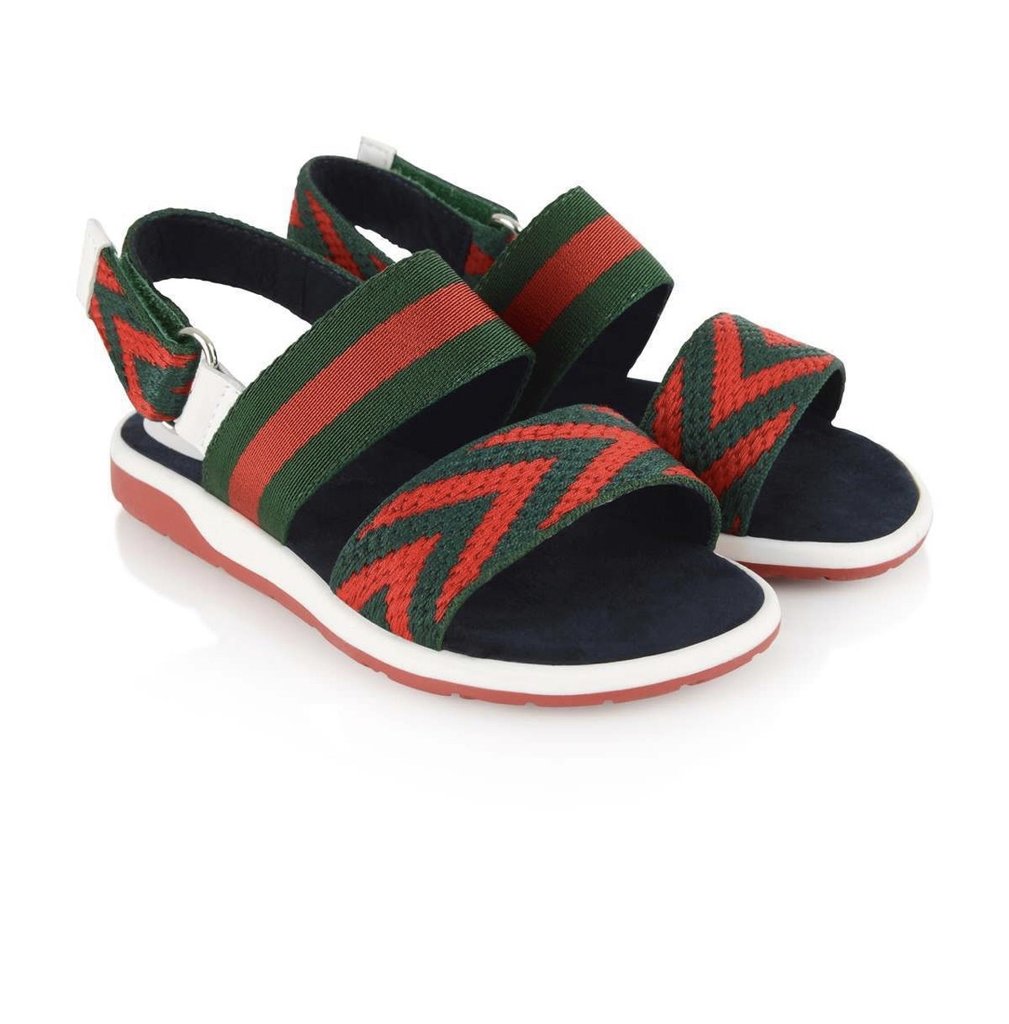 GUCCI WEB SANDAL WITH STRAP