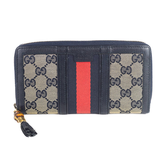 Gucci Ophida GG Wallet Navy