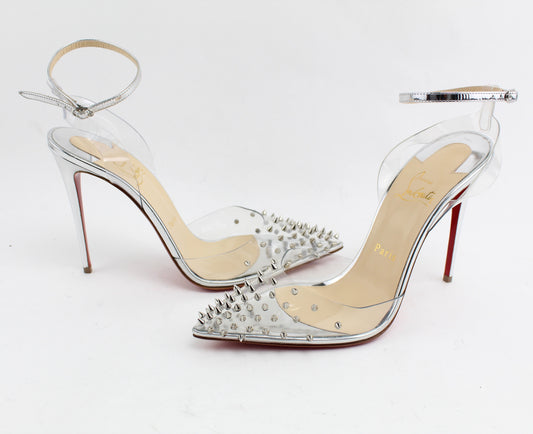 CHRISTIAN LOUBOUTIN SPIKOO 100MM  PVC SIZE 39