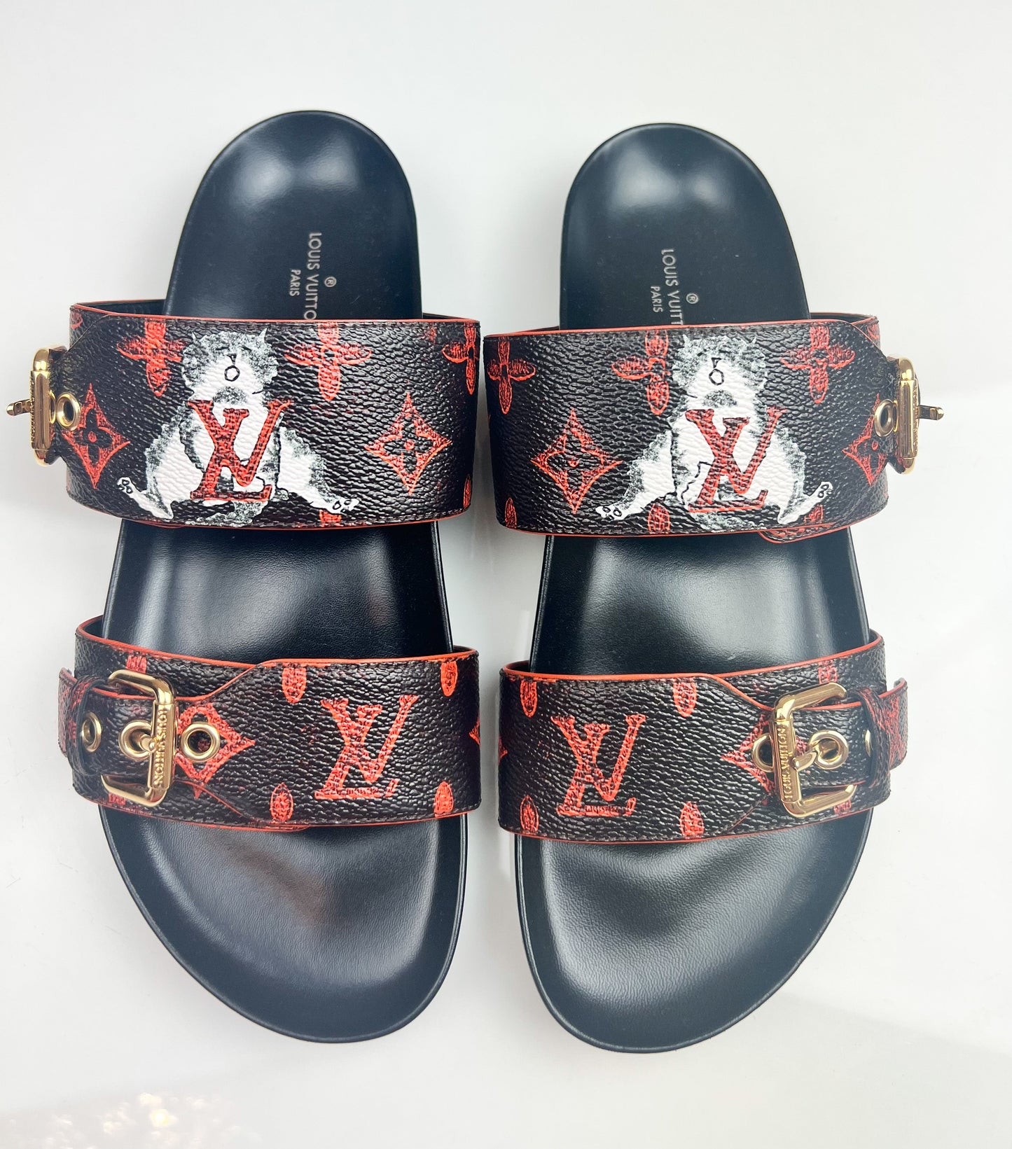 Louis Vuitton Bom Dia Catogram Flat Mules