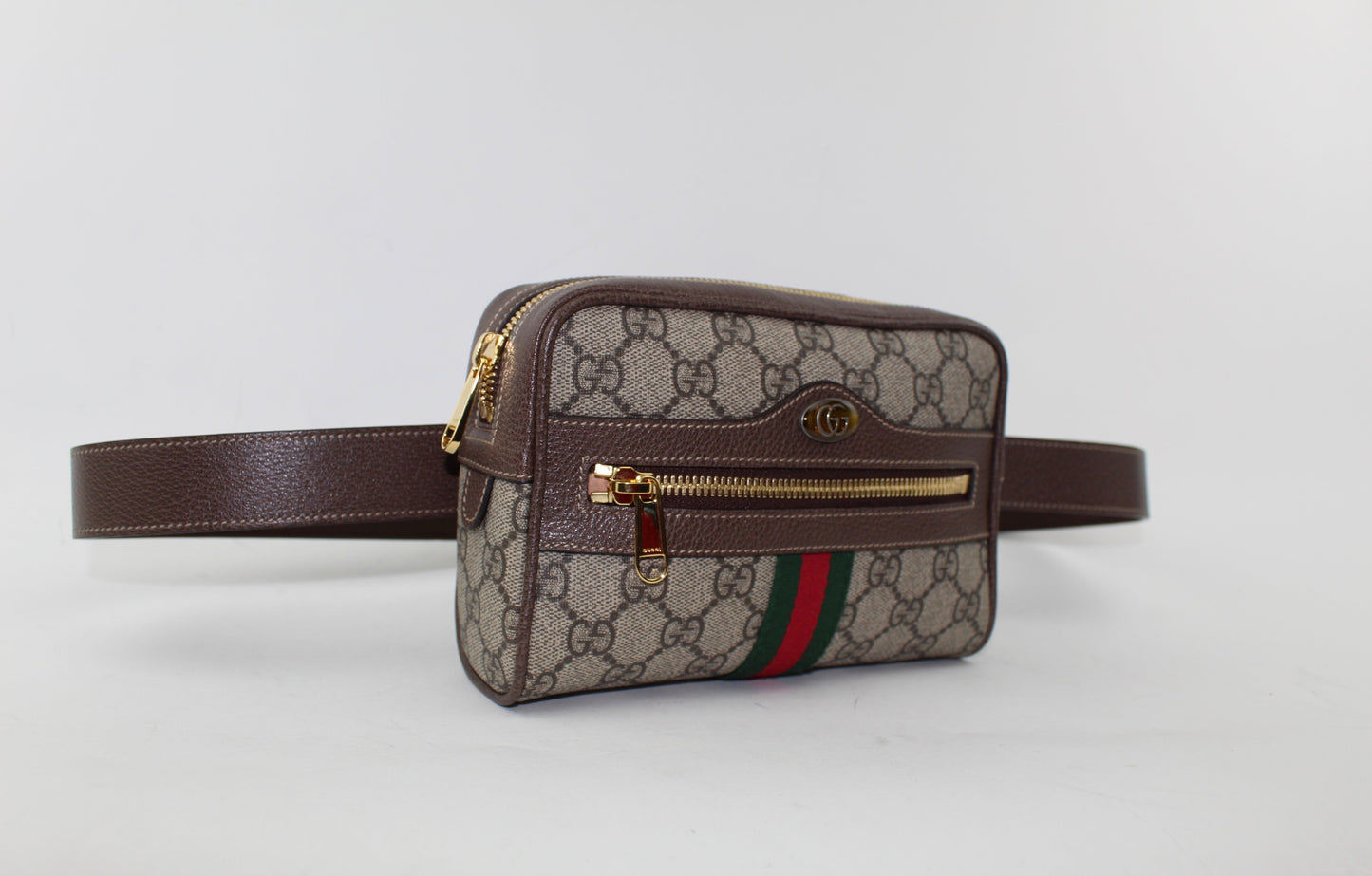 GUCCI OPHIDIA GG SUPREME SMALL BELT BAG
