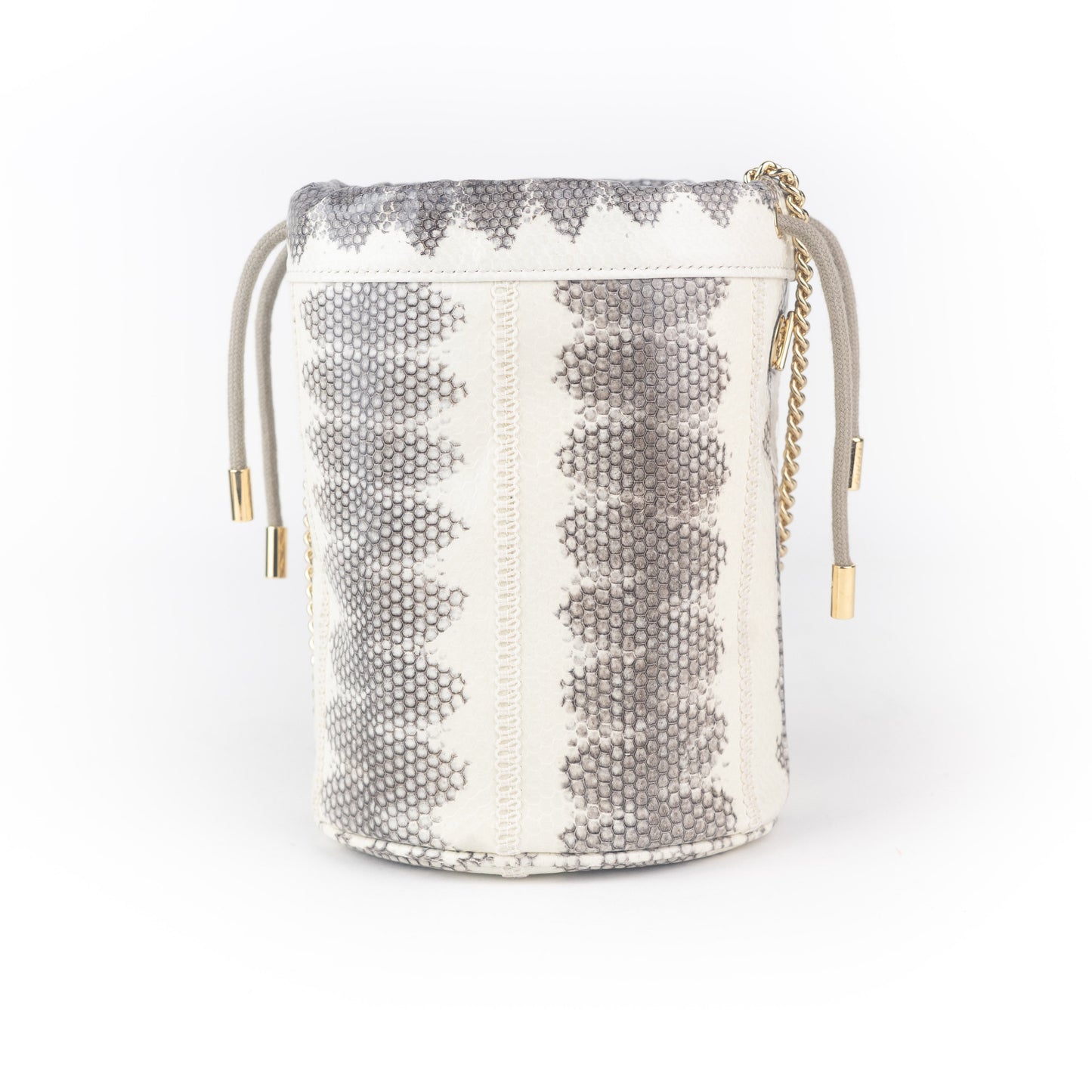 Gucci Zumi Snakeskin Mini Bucket Bag