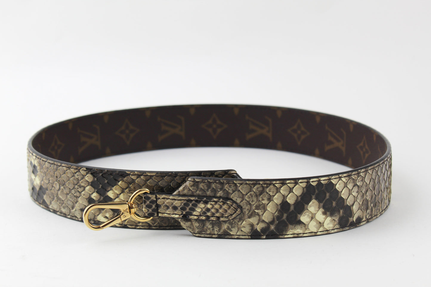 Louis Vuitton Bandouliere Python strap