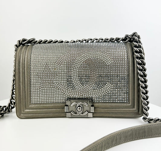 Chanel Medium Swavroski embellished Boy Bag