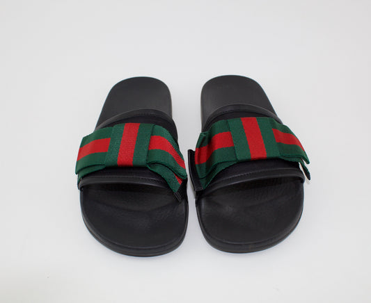 GUCCI PURSUIT BOW SLIDE SANDAL