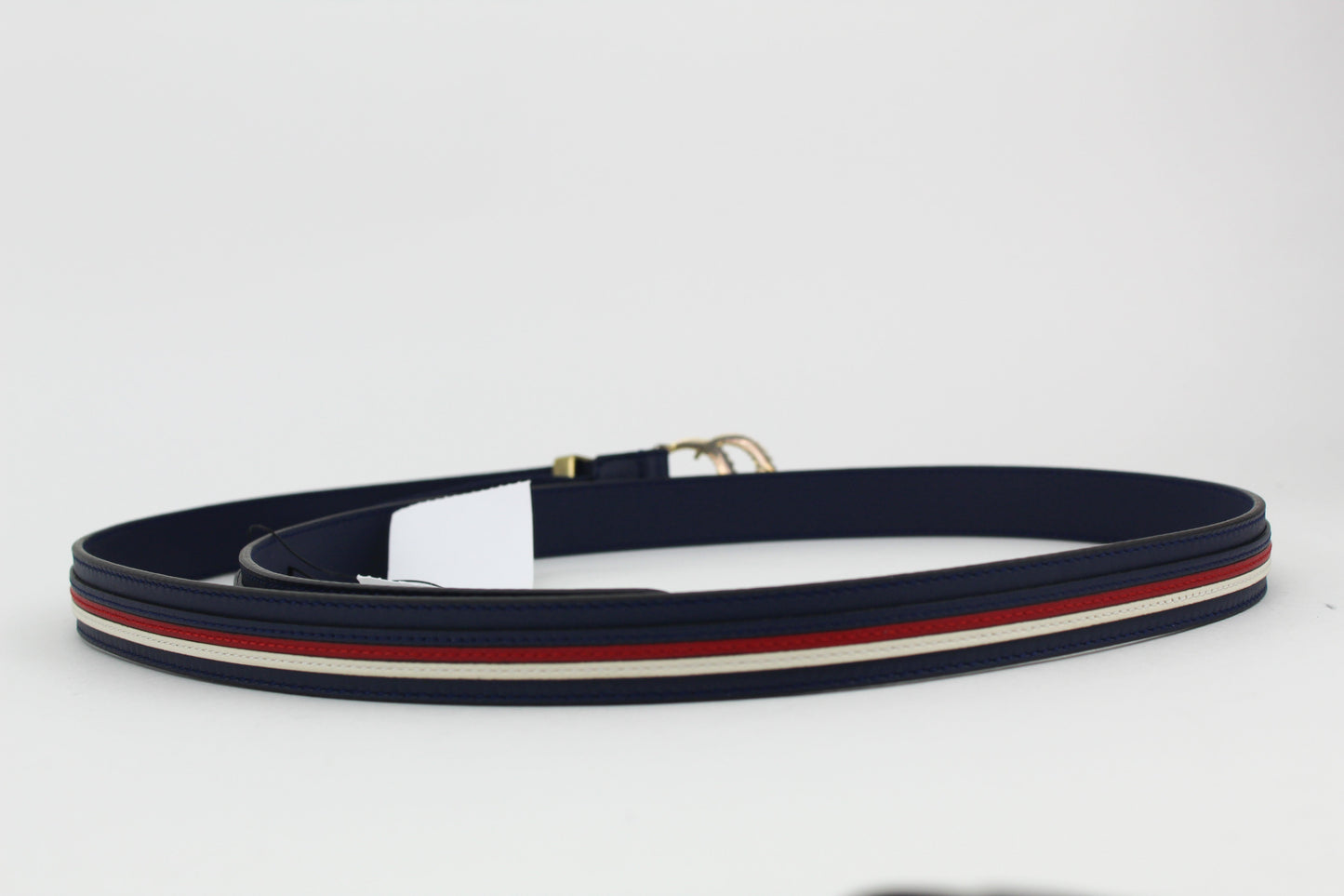 Gucci Stripe leather belt