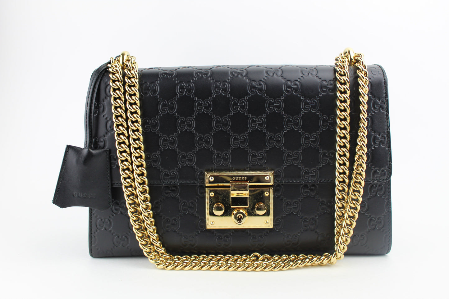 Gucci Padlock Guccissima Chain Shoulder Bag