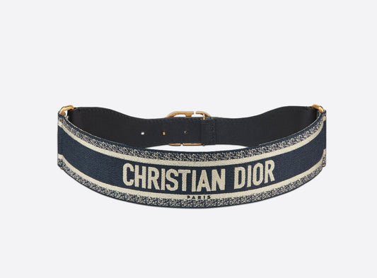 Dior Embroidered Canvas waist Belt