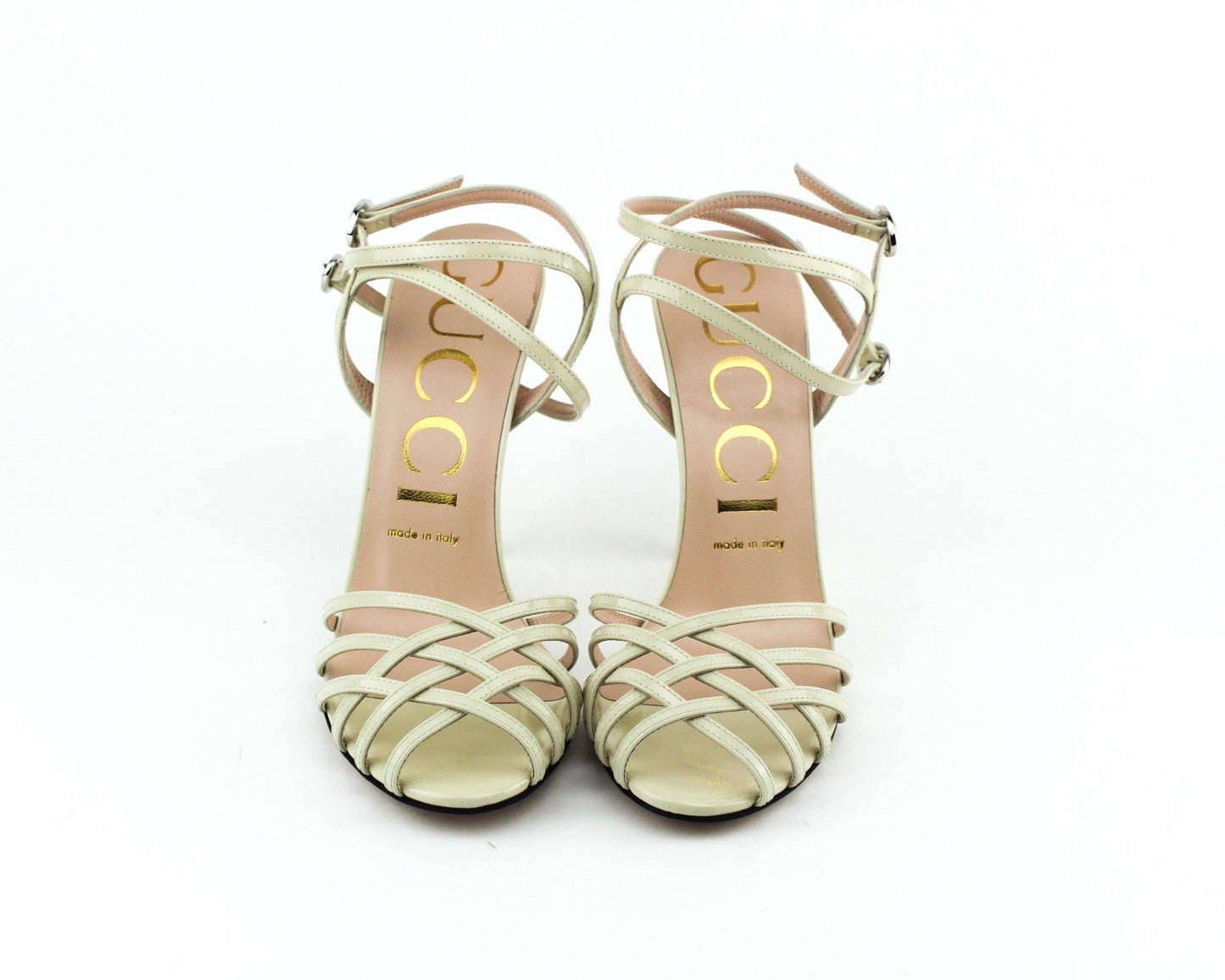 GUCCI PATENT LEATHER SANDALS SIZE 38