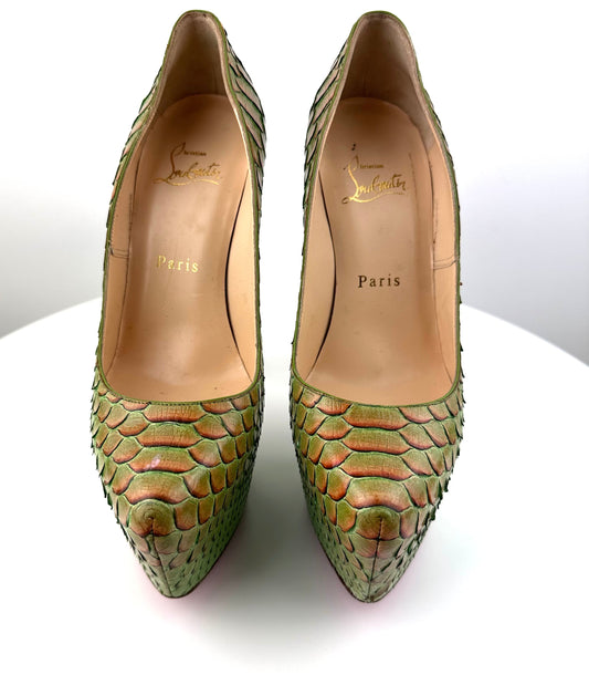 Christian Louboutin Snake skin Daffodiles