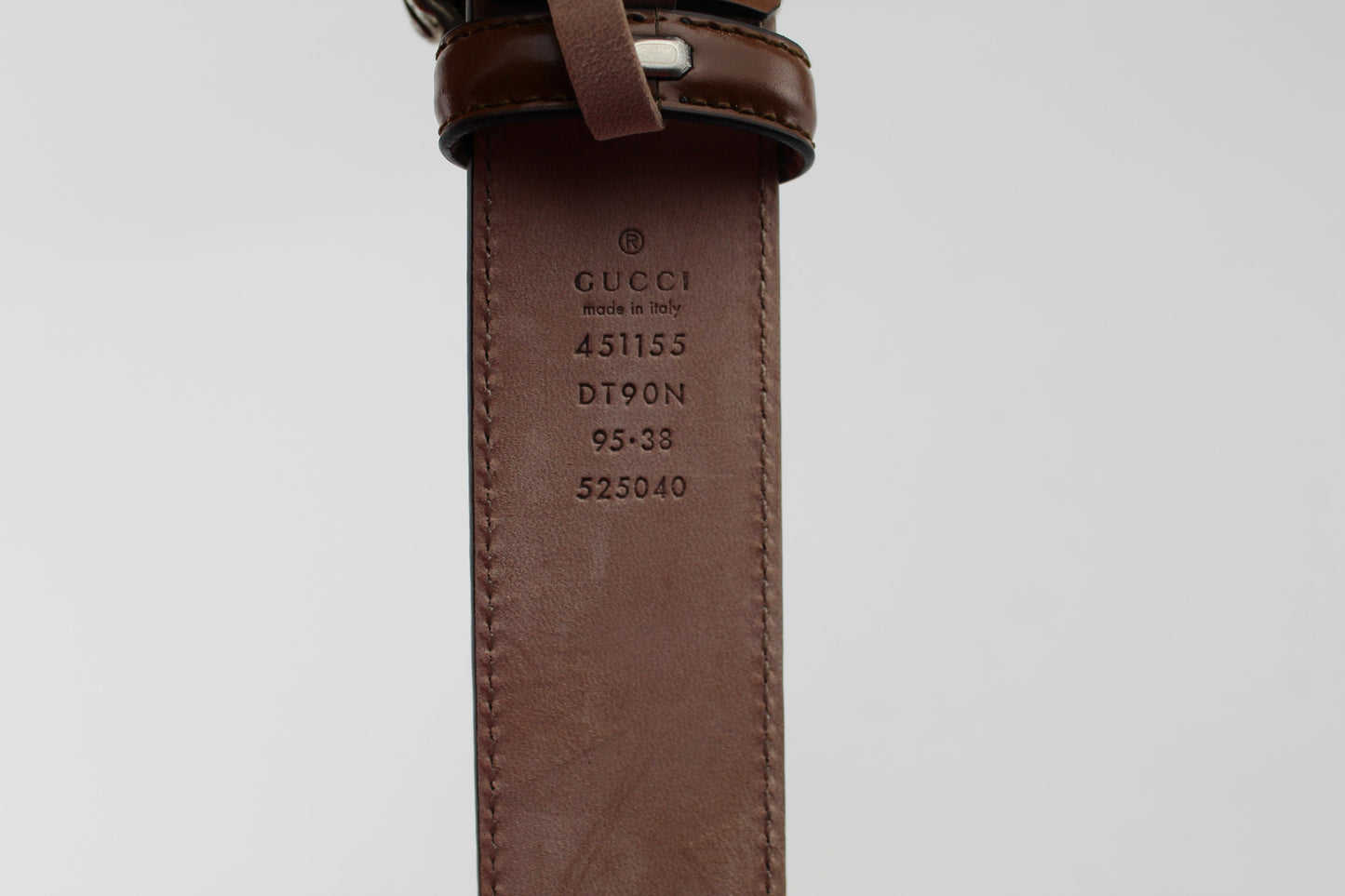 GUCCI LEATHER CALF BELT