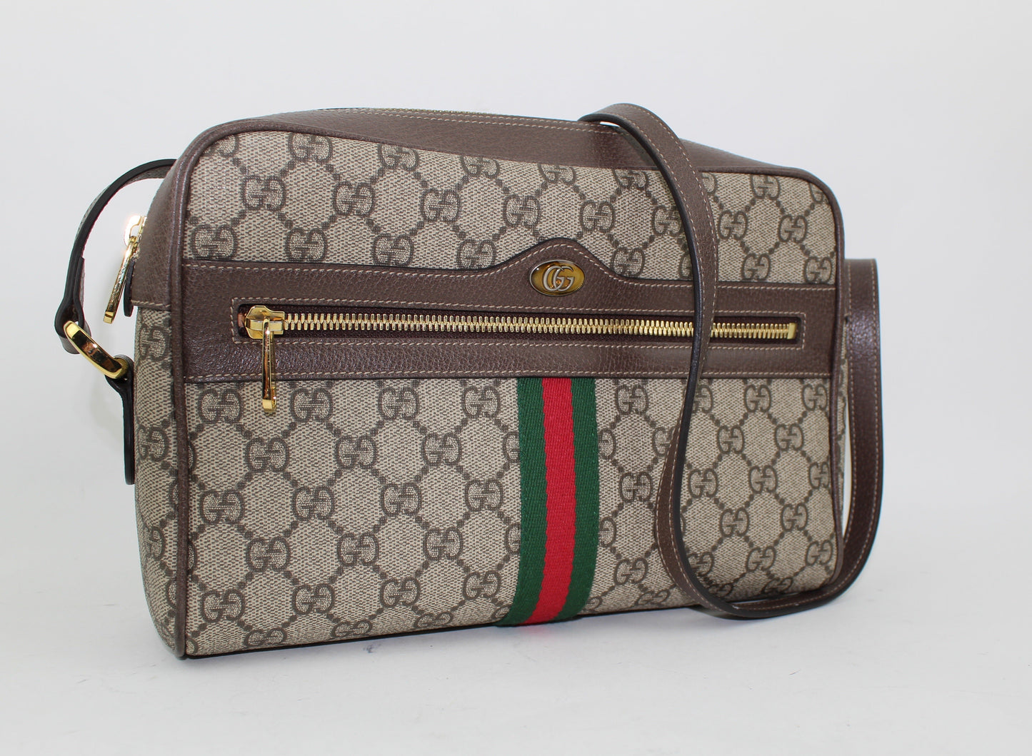 GUCCI OPHIDIA GG SUPREME SHOULDER BAG