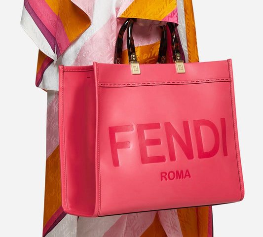 Fendi Medium Sunshine Tote in Fucshia