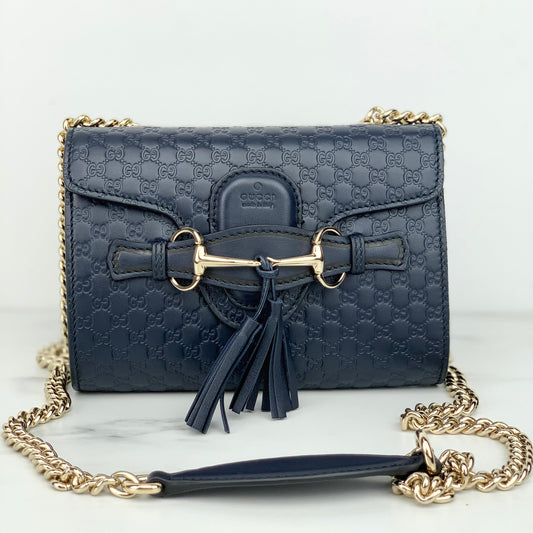 Gucci Emily Guccissima Mini Chain Bag