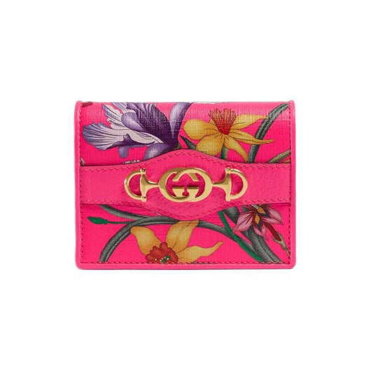 GUCCI ZUMI FLORA CARD CASE WALLET