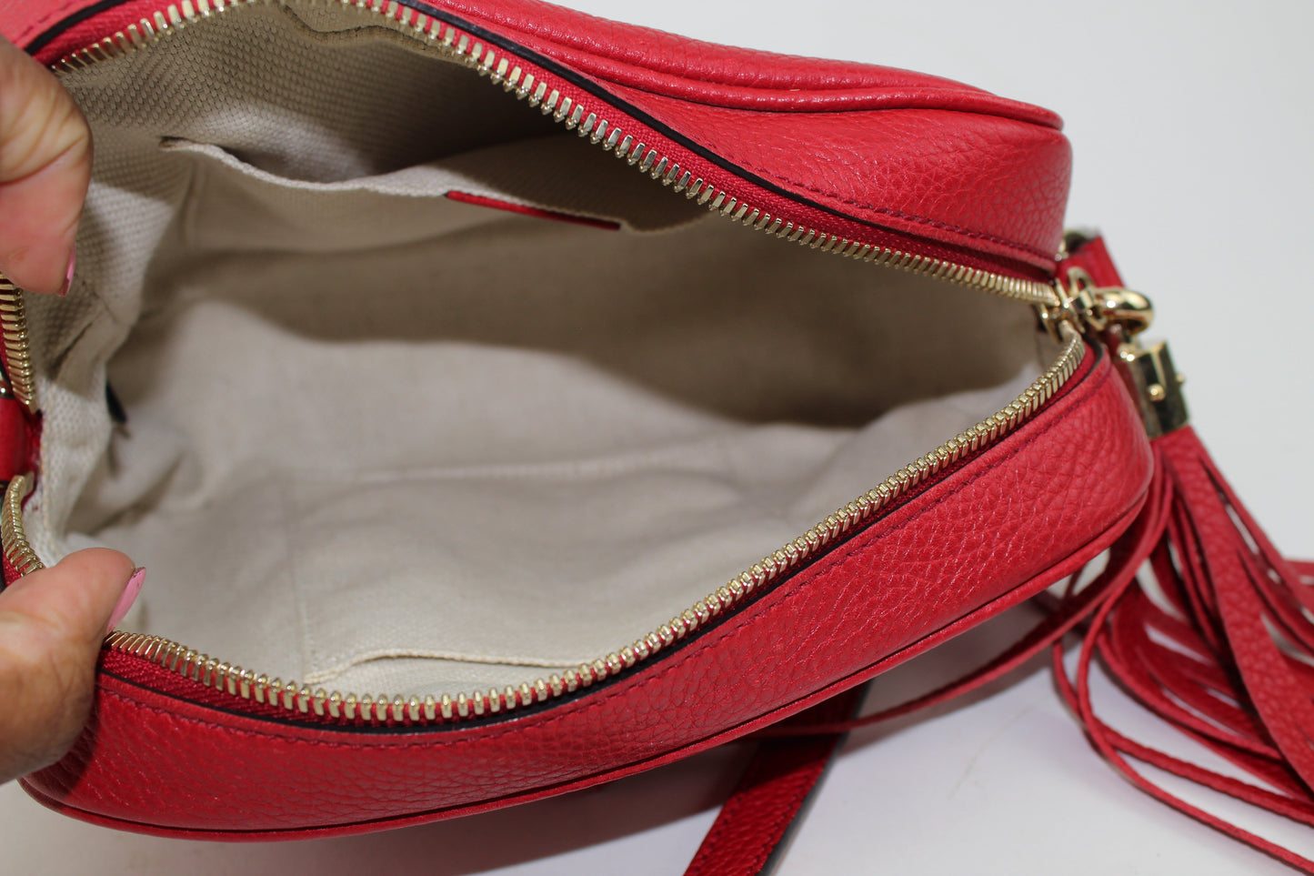 GUCCI SOHO LEATHER DISCO BAG